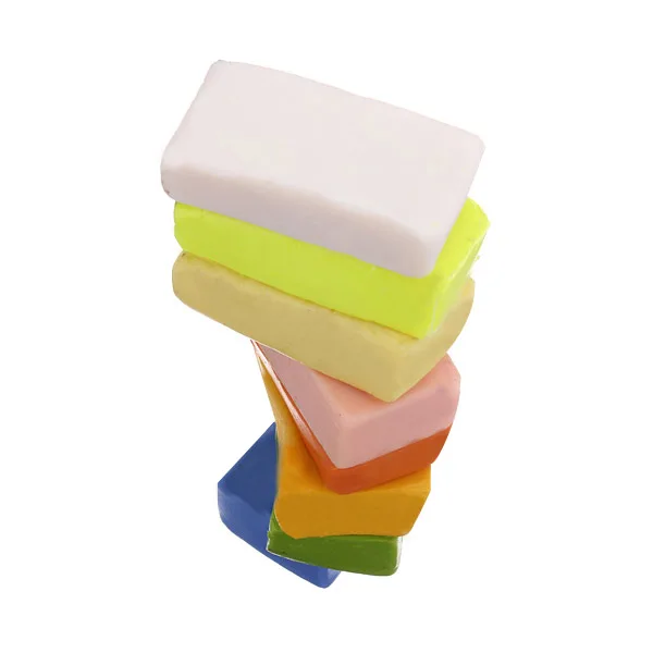 

FJS!UK Mixed Colour 24 Soft Sculpey Oven Bake Polymer Clay Modelling Moulding Block
