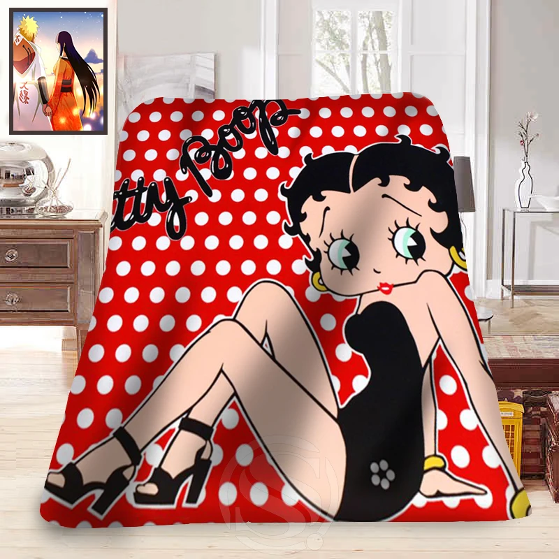 F315 betty boop Новое обычное домашнее украшение для спальни принадлежности мягкое одеяло LFU89