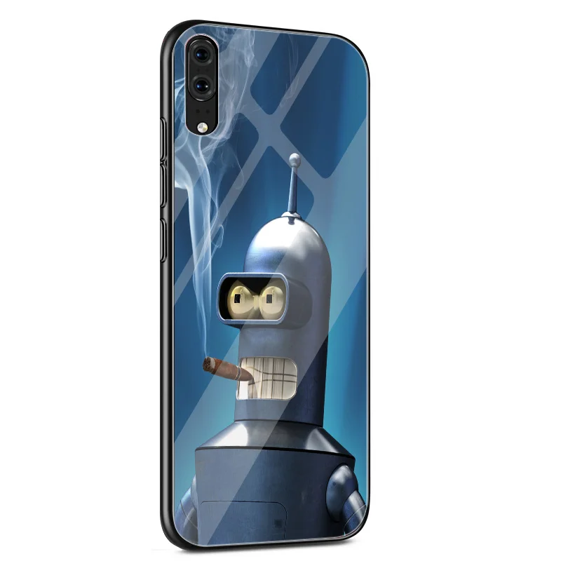 Desxz Футурама Бендер милый чехол для телефона huawei P10 P20 Pro P Smart Коврики 10 20 Lite Y6 Y9 Honor 7A