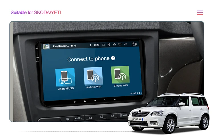 Excellent Isudar 1 Din Auto Radio Android 9 For VW/Golf/POLO/Passat/Skoda/Fabia/Octavia/Seat/Leon Car Multimedia Video Player GPS USB DVR 8