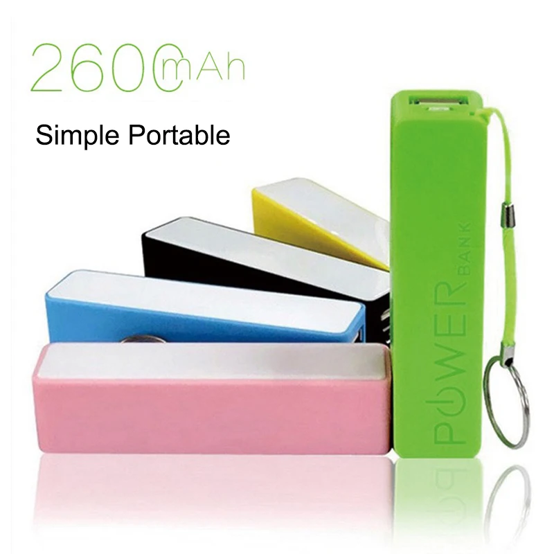 

2600mAh 1*18650 Power Bank Battery Box Mobile Phone Charger DIY Shell Case For iphone6 Plus S6 xiaomi DIY Kit Storage Case Box