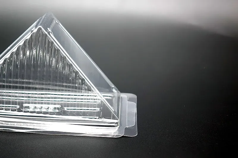 

Wholesale 100Pcs Sandwich Plastic Cake Box Single Individual Plastic Cookies Cake Boxes Mousse Packaging Box Gift Free shipping