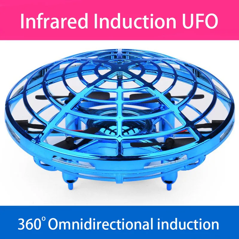 FTJ Мини RC Дрон инфракрасный индукционный ручной контроль UFO удержание высоты