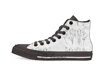 

Ink flowers Novelty Design Casual Canvas Shoes Custom shoes Drop Shipping