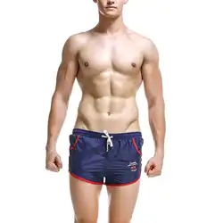 Брендовые спортивные мужские спортивные обтягивающие шорты с эластичной резинкой на талии для фитнеса бега короткие мужские