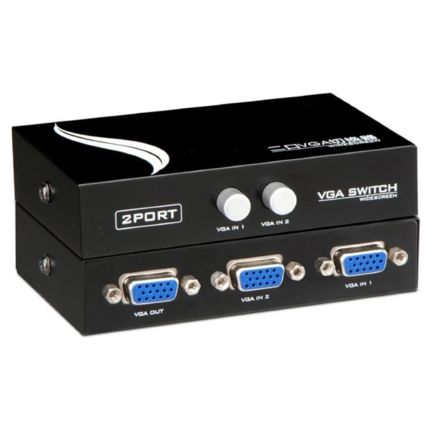 Besegad 2 порта сплиттер входа 1 выход 15 Pin Женский VGA аудио переключатель для ПК