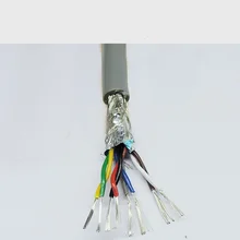 Высокий гибкий щит двухцепочечной дистанционное управление наивысшей мощности линии рвсп 2/4/6/8/10core 26AWG 485 линии связи серого цвета