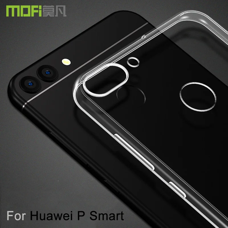 

Huawei P Smart case cover silicon ultra clear mofi original huawei PSmart case clear tpu soft P Smart case back cover coque