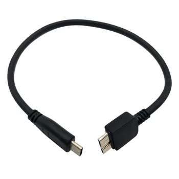 

HFES USB-C to Micro-USB, USB 3.0 Type C to Micro-B (Micro-USB) Cable in Black 25cm for WD My Passport
