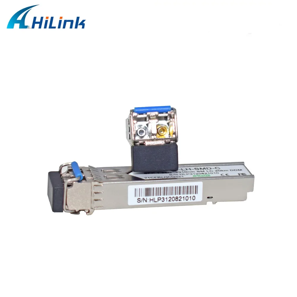 (50 100 шт.) однорежимный Дуплексный LC 1 25G 1310nm 20KM SMF GE SFP Трансивер с функцией