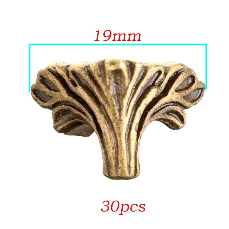 Новое поступление, 30 шт., 19 мм x 11 мм, Античная бронзовая коробка с резным узором, настольная коробка, 30 шт., угловая ножка, защита