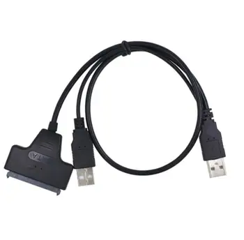 

Usb 2.0 To 7 15 22pin Sata Adapter Cables External Power For 2.5'' Ssd Hdd Hard Disk Drive Converter
