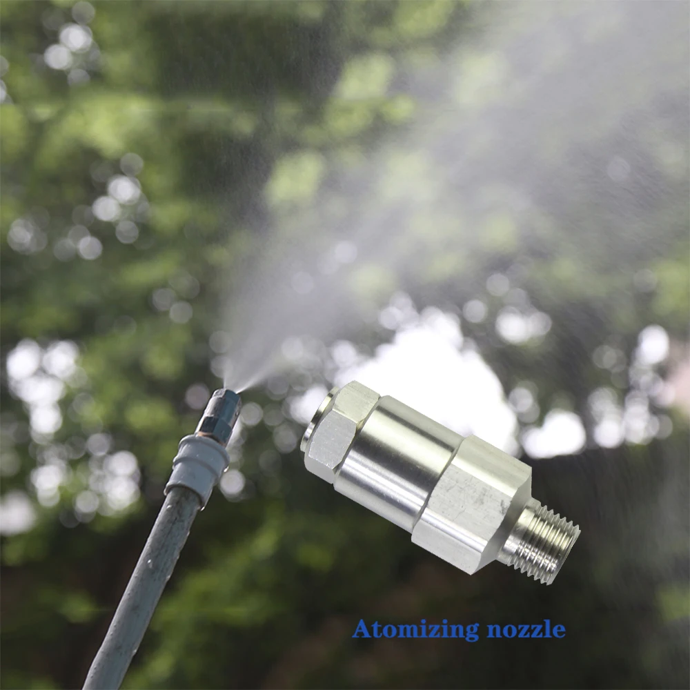 

1/2" 304 stainless steel atomizing nozzle nozzle workshop dust removal humidification LNN high and low pressure Snow Foam Lance