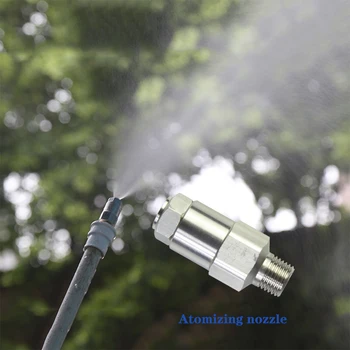 

1/2" 304 stainless steel atomizing nozzle nozzle workshop dust removal humidification LNN high and low pressure Snow Foam Lance
