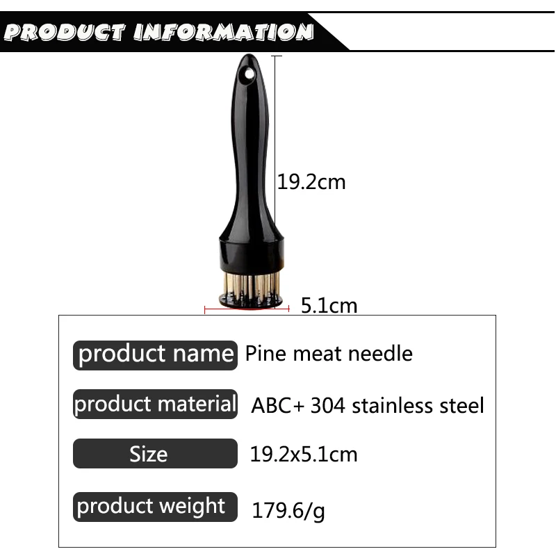 Новые кухонные инструменты, профессиональные отбивной молоток для мяса, иглы из нержавеющей стали, кухонные инструменты, игла для мяса, стейк, кухонные инструменты