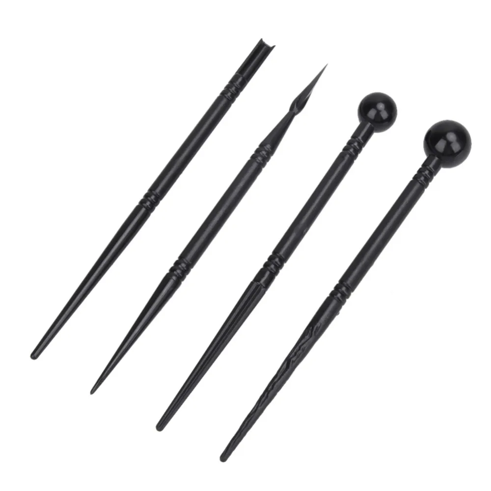 

4pcs/set Bakeware Carved Pens Kitchen Gadgets DIY Flower Modelling Tool Fondant Biscuits Cake Molds Cake Decorating Tools