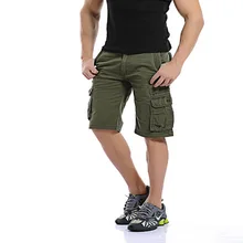 Летние повседневные хлопковые шорты Карго, мужские тактические военные шорты, Мужская модная рабочая одежда в армейском стиле