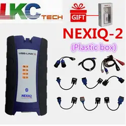 Лучший NEXIQ2 USB Link с Bluetooth грузовик диагностический инструмент NEXIQ 2 USB Link с программным обеспечением дизельный грузовик интерфейс DHL