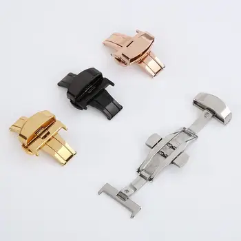 

Stainless Steel Flip Lock Butterfly Deployment Clasp Watch Deployant Buckle Folding Butterfly Buckle Watch Buckle Watch Accesso