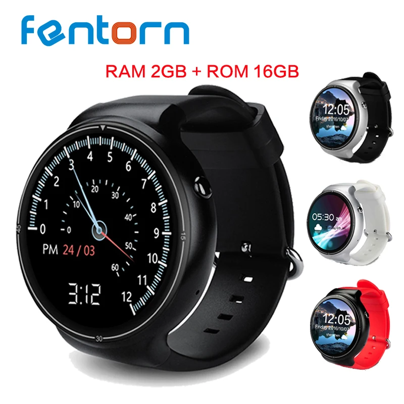

Fentorn Bluetooth Smart watch phone I4 PRO Android 5.1 OS 2GB+16GB Support sim card wifi 3G Weather GPS heart rate Smartwatch