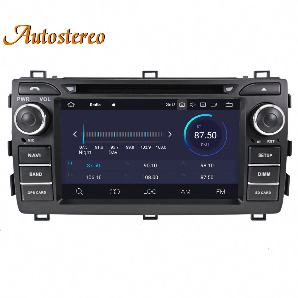 Sale Android 9.0 Car DVD player GPS navigation Stereo unit For Toyota Auris 2013 2014 2015 Auto headunit Satnav multimedia recoder 3