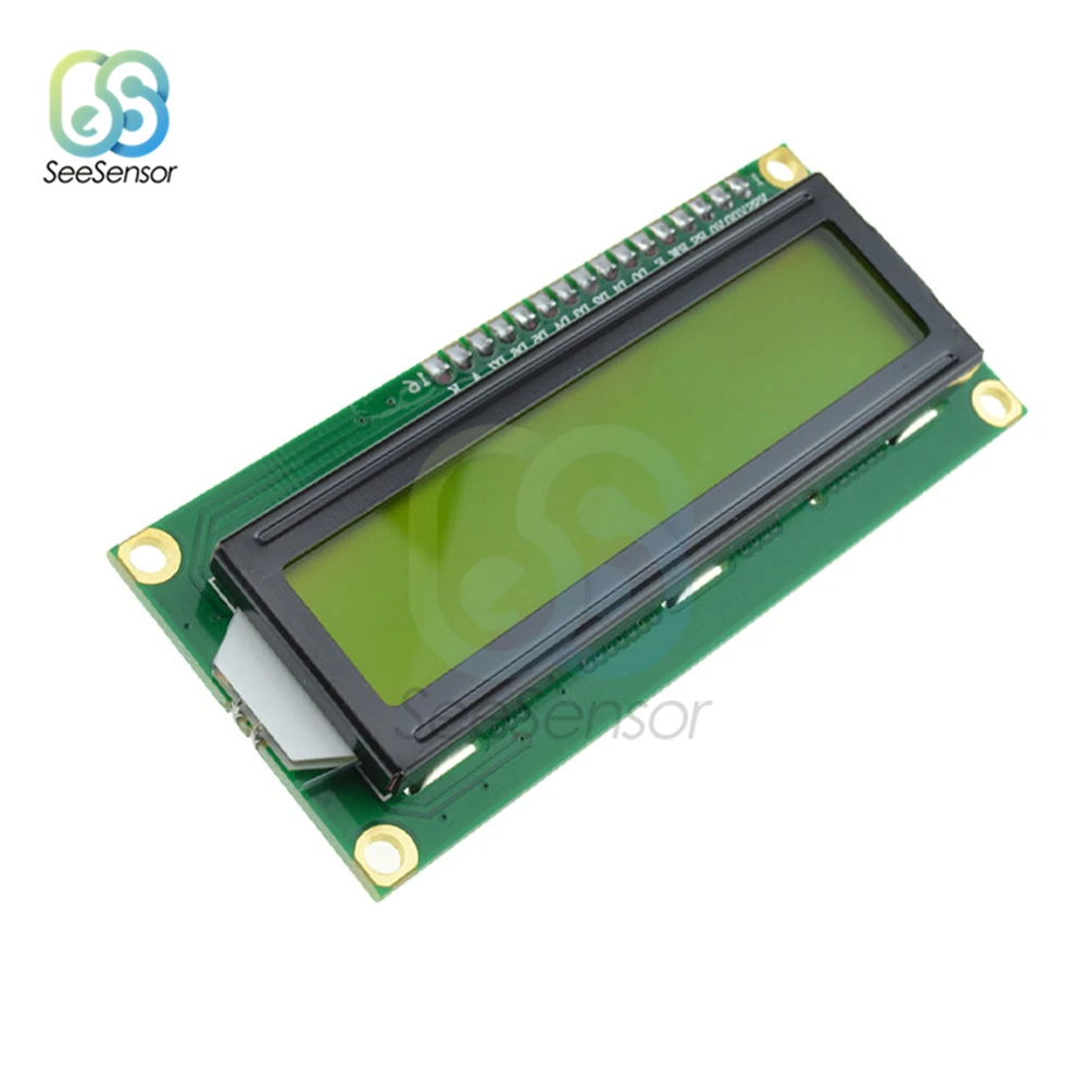LCD1602 1602 Модуль Желтый экран с IIC/I2C 16x2 символ ЖК дисплей модуль для arduino|Детали и