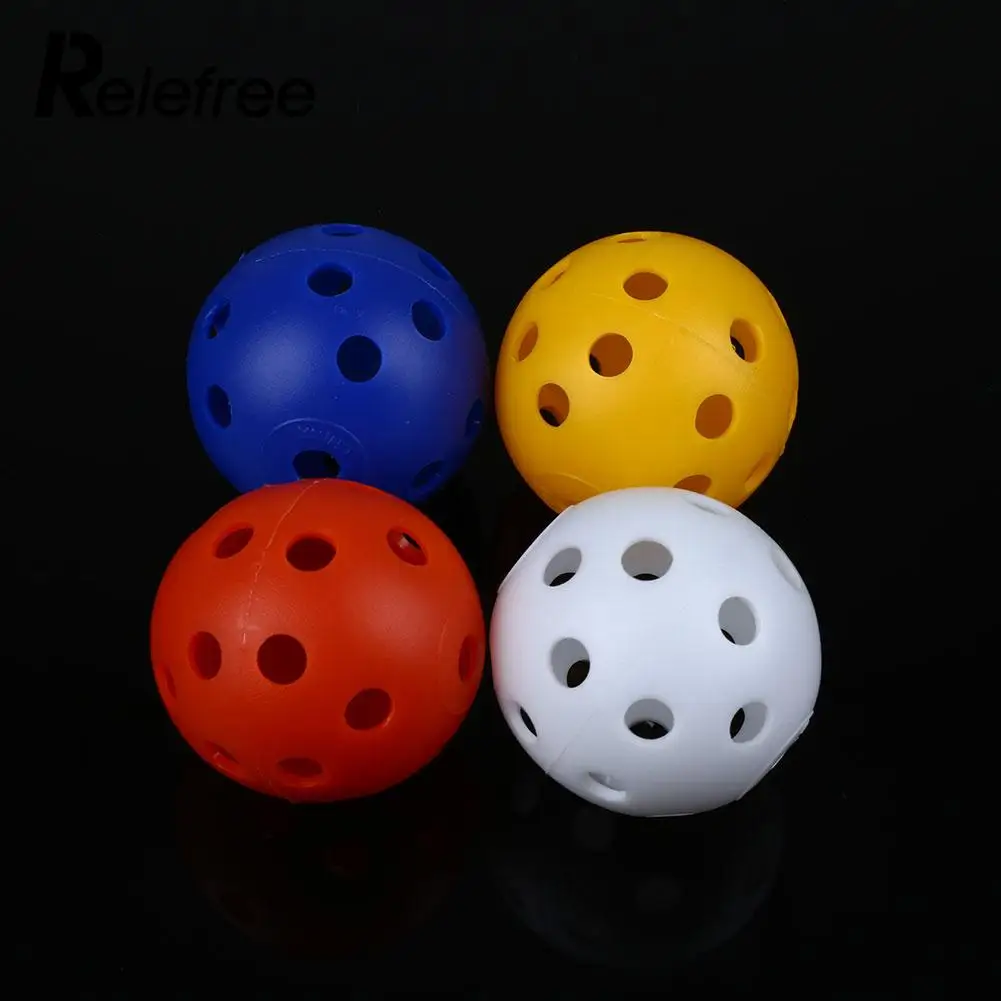 50 قطع البلاستيك whiffle تدفق الجوف مثقوبة كرات الغولف ممارسة التدريب