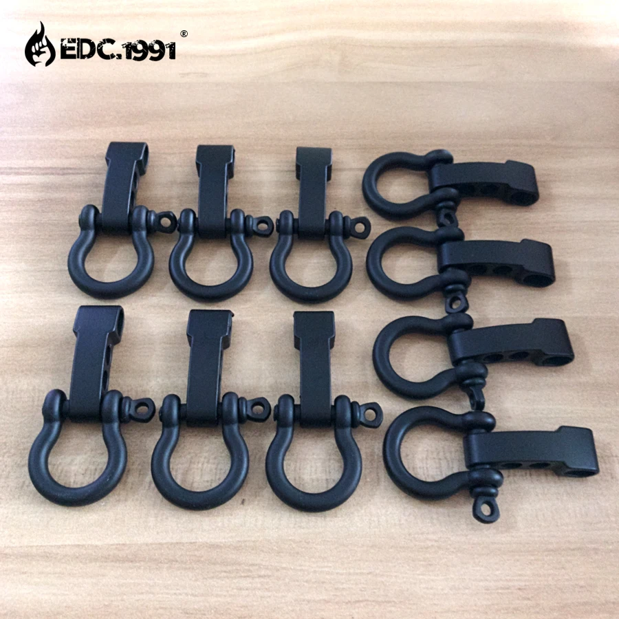 10Packs/lot Scrub Black O Shape Alloy Adjustable PARACORD BRACELET BUCKLES SHACKLES Outdoor Camping EDC Tools free shipping 10Packs/lot Scrub Black O Shape Alloy Adjustable PARACORD BRACELET BUCKLES SHACKLES Outdoor Camping EDC Tools free shipping