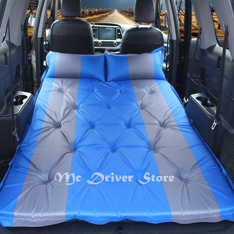 

Inflatable Bed Car Travel Bed Auto Air Mattress 5CM Sponge Cushion Camping Rest Pad Self-driving Hatchback outdoor MatCovers