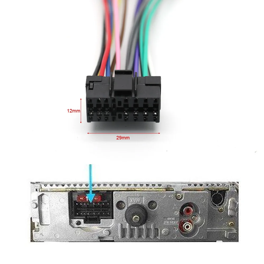 Автомобильное CD-радио аудио стерео ISO стандартный жгут проводов разъем провод вилка-переходник кабель для sony CDX MEX DSX WX