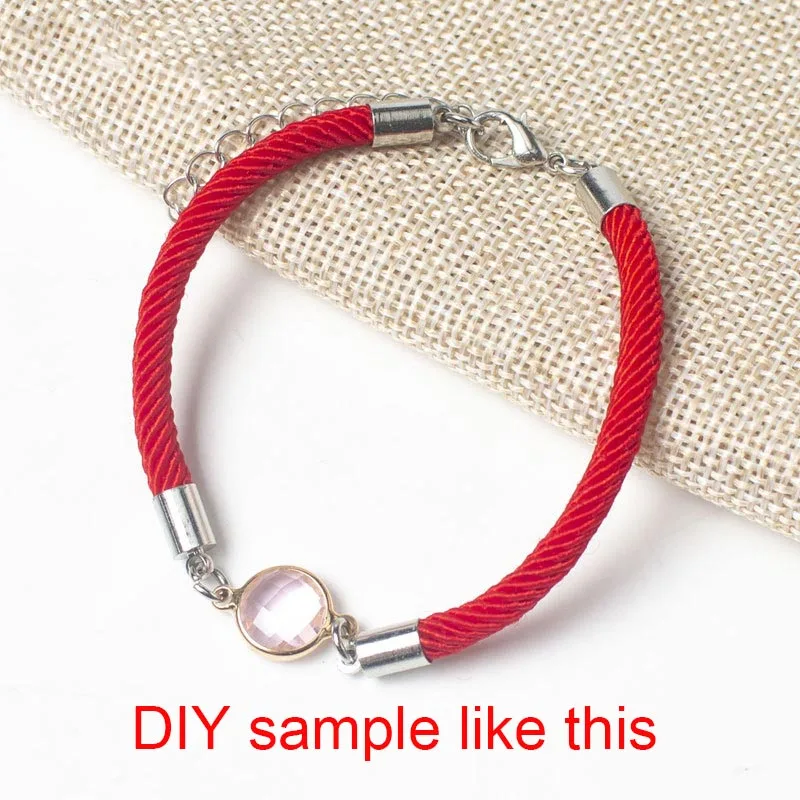 Jaymaxi веревка для набора «сделай сам» для браслет ручной красной строки изделия в виде ювелирных браслетов звенья для браслета 100 шт./лот