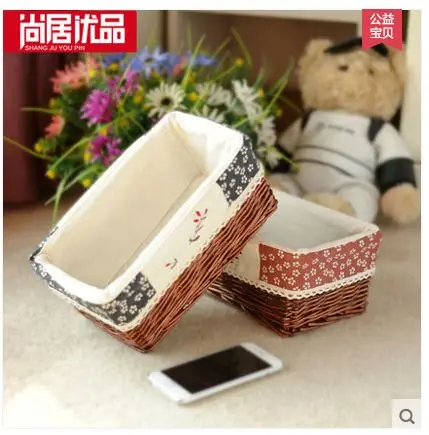 

Wicker storage basket free shipping home decoration brief