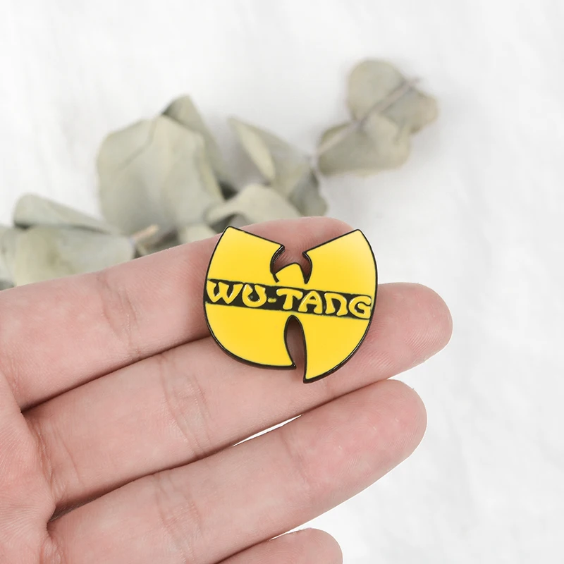 

Wu Tang Clan Enamel Pin Hip-Hop Rap Brooch 90s Rock Band Music Group Accessories Wu-Tang Fan Jewelry