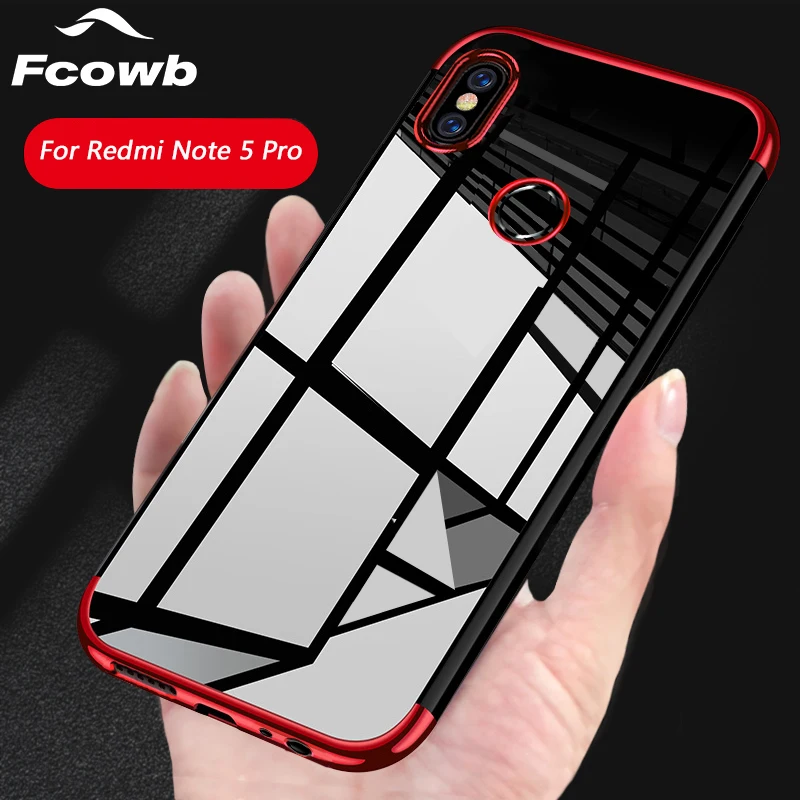 

Soft case For Xiaomi Redmi Note 6 Pro Case TPU Silicon Plating Electroplate Back Cover Case For Xiaomi Redmi Note 5 Pro Case