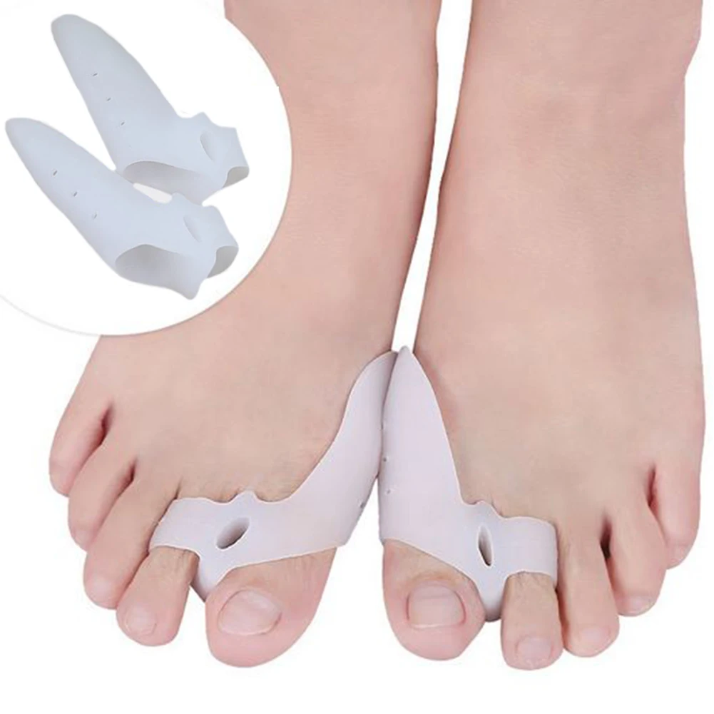 1Pair Soft Toe Separator Finger Spacer Hallux Treatment Foot Care Thumb Protector Flexible Valgus Corrector Bursitis | Красота и