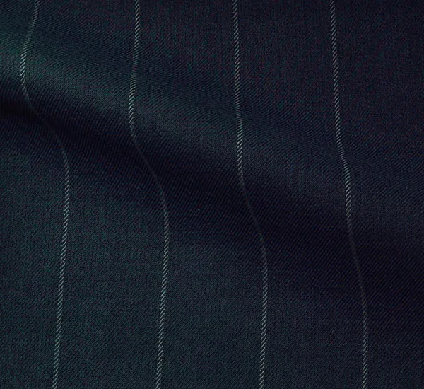 Chalk Stripe Men Suit Custom Made Navy Blue Mens Striped Suit,Tailored Double Breasted Suit With Ticket Pocket