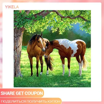 

5D DIY Full Drill Square Weirs And Horses Diamond Painting Diamond Mosaic Decor Home Picture Rhinestone