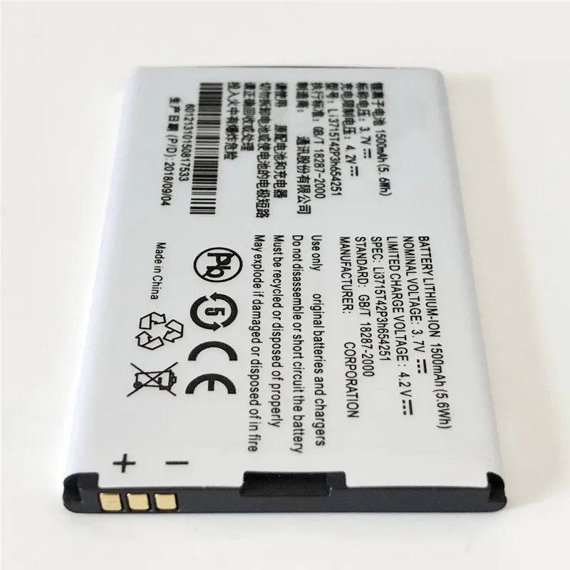 3,7 V 1500 mAh LI3715T42P3H654251 для zte MF60 MF61 MF62 MF65 MF65M/MTC МТС 945 Батарея+ SS-8 Зарядное устройство