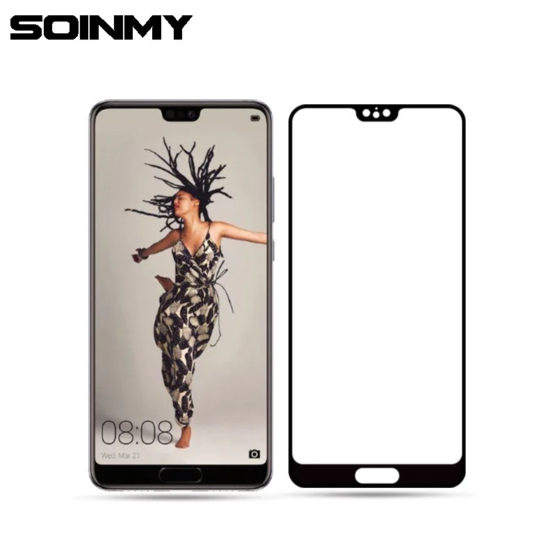 Закаленное стекло Soinmy с полным покрытием для Huawei P20 Lite защитное 9HD Защита экрана Pro