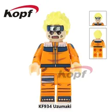 20 Pcs Filme de Super Heróis Naruto Jiraiya Namikaze Minato Uzumaki Kushina KF934 Sor Modelo Blocos de Construção de Tijolos Brinquedos para as crianças