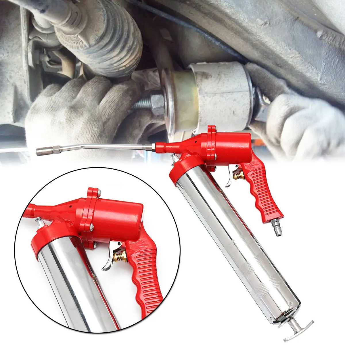 

400cc Air Operated Grease for Gun Tool Steel Heavy Duty Hand Tools