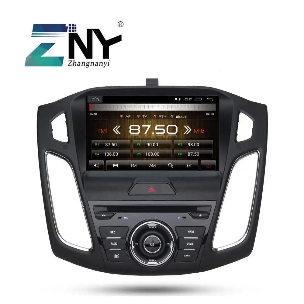 Top 9" HD Android 8.1 Car GPS Stereo For 2015 2016 2017 Focus Auto DVD Audio Video Radio FM RDS WiFi Navigation Free Backup Camera 2