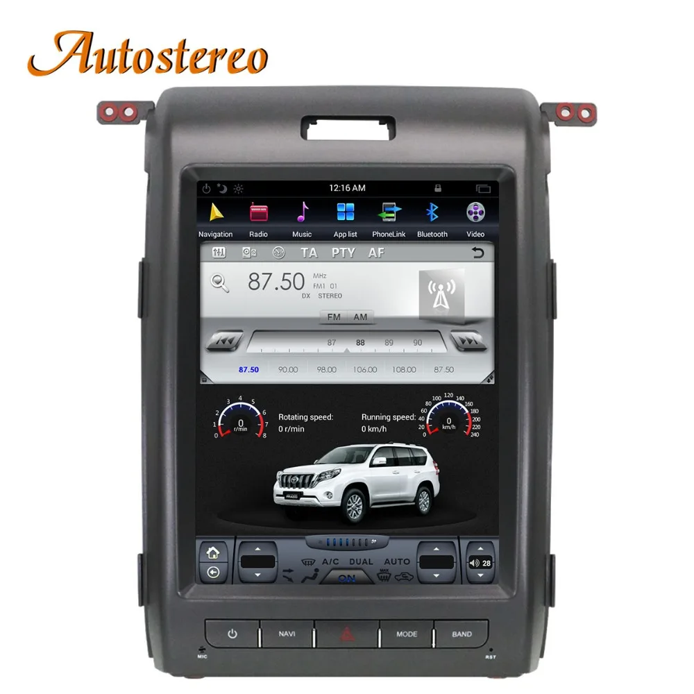 Discount Autostereo Android Tesla style Car No DVD Player GPS Navigation For Ford F150 2009-2014 car multimedia player tape recorder unit 2