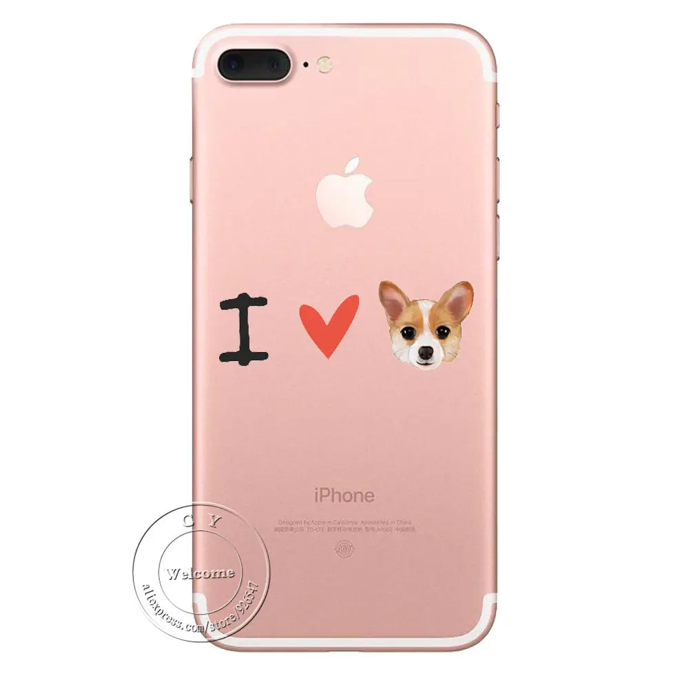 Ультратонкий Мягкий ТПУ супер милый чехол корги для iPhone 11 Pro Max 6 6S 7 8 Plus X XS Max XR 5 5S SE чехол для телефона с мультяшной собакой попой - Цвет: 715