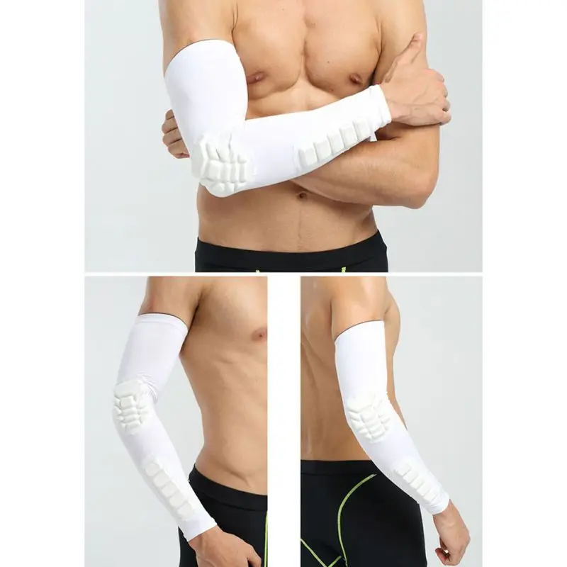 

Breathable Arm Covers Anti-collision Non-slip Compression Protective Elbow Pads Honeycomb Sponge Arm Protector