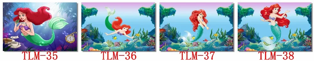 Пользовательские печати холст стены искусства принцесса плакат «Ариэль» Русалочка обои аниме наклейки на стену Детская Спальня Декор#0881