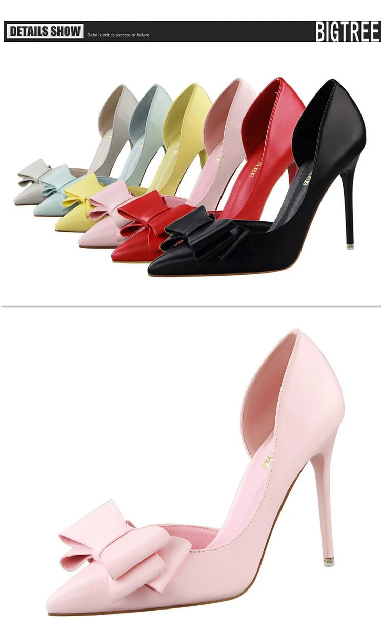 LAKESHI/ г.; модные женские туфли-лодочки; пикантные свадебные туфли на высоком каблуке; однотонные женские туфли на шпильке с острым носком и бантом; женская обувь белого цвета