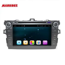 Штатное головное устройство Marubox M8105A на ОС Android 6.0.1Toyota Corolla 2006 2007 2008 2009 2010 2011 2 Din четырёхядерный процессор CorteX A7 Quad Core 1.2 ГГц,Разрешение 1024х600 8″, Поддержка GPS + Глонасс