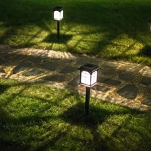 Стеклянный абажур, дизайн дома, светодиодный светильник на солнечных батареях для газона, дорожное освещение, водонепроницаемые люстры, садовый светильник, Декор, наружное освещение