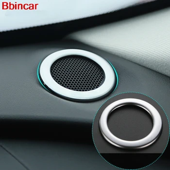 

Bbincar ABS Chrome Front Small Speaker Horn Sound Stereo Ring Sticker Trim 2PCS For Jaguar F-PACE 2016 2017 2018